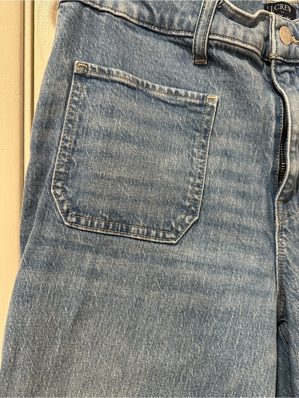 J. Crew Factory Light Blue Wide-Leg Jeans Size 29. Inseam 25 - Picture 2 of 5